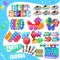 150 Pcs Kids Party Favors Fidget Toys Bulk Set for Goodie Bags Classroom Prizes and Birthday Gifts